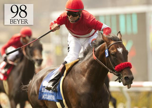Acclamation wins the Eddie Read Stakes