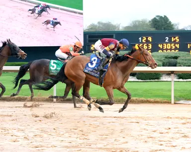 Majestic Oops notches upset of Nitrogen in Azeri Stakes
