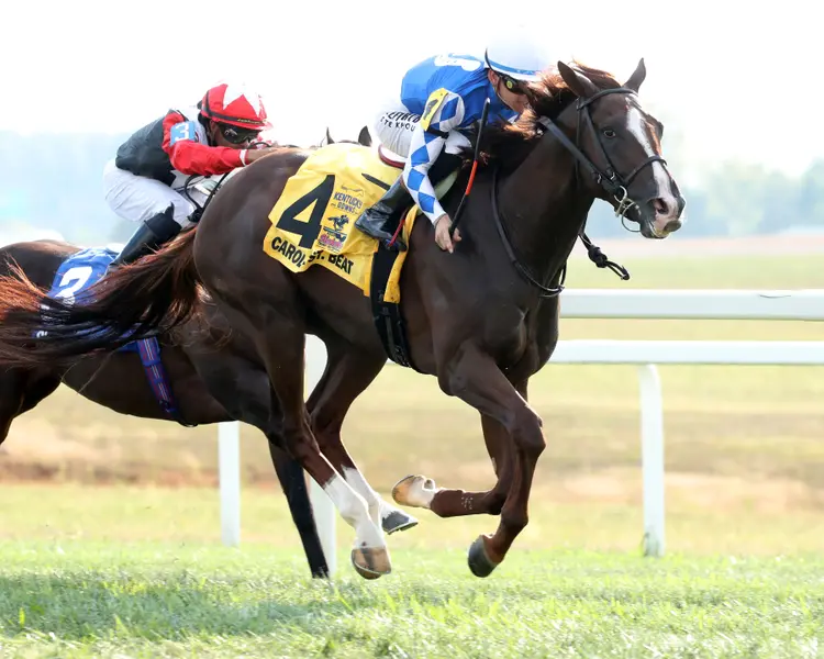 CAROLINE ST BEAT - The 1 ST BET Nashville Derby Invitational G2 - 09-05-26 - R08 - Kentucky Downs - Finish 02 - Renee Torbit