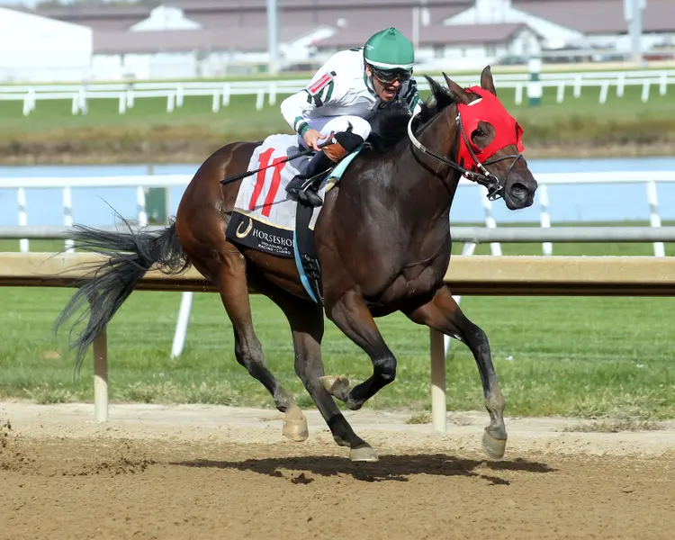 SOCORRO'S PRAYER - Unreachable Star - 7th Running - 10-24-26 - R07 - Horseshoe Indiana - Finish 02 - Casey Cable