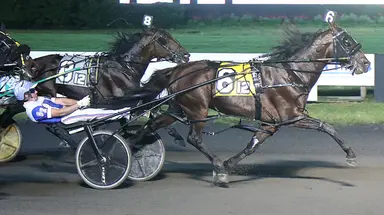 Meadowlands:  Zeron drives Captain Optimistic, Delaney Hanover in Graduate Series