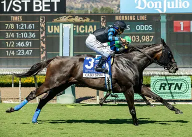 Cabo Spirit ends skid with gate-to-wire win in City of Hope Mile