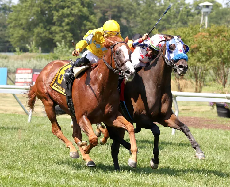 Air Recruit (left) beats There Are No Words in Oceanport at MTH Aug 10 2025