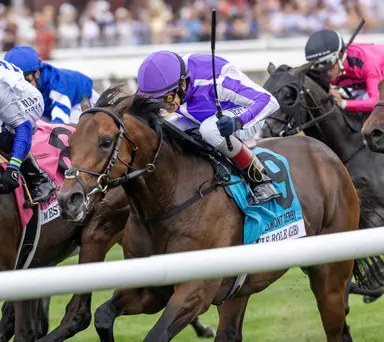 Title Role noses West End Kid in Belmont Derby