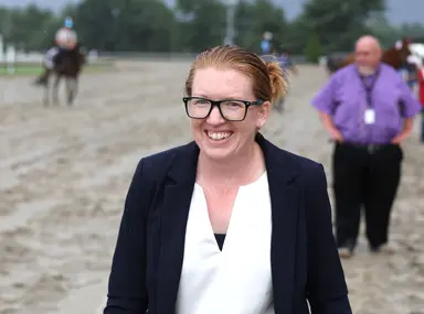 Longshot Baby Vino makes Schultz first female trainer to win Haskell