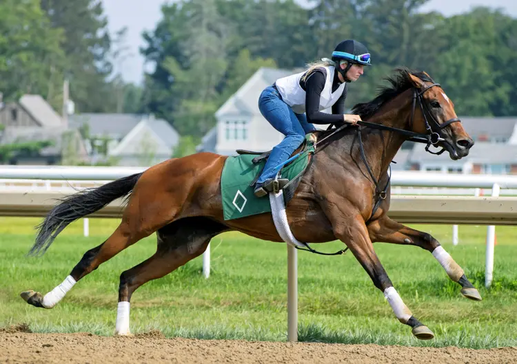 War Like Goddess breezes at Saratoga July 29 2023