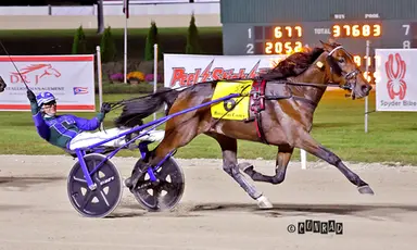 Breeders Crown:  World record performance by Wrong Sounds Right in 2YO Colt Trot final