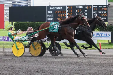 Meadowlands:  Apex by a nose in record-setting Hambletonian