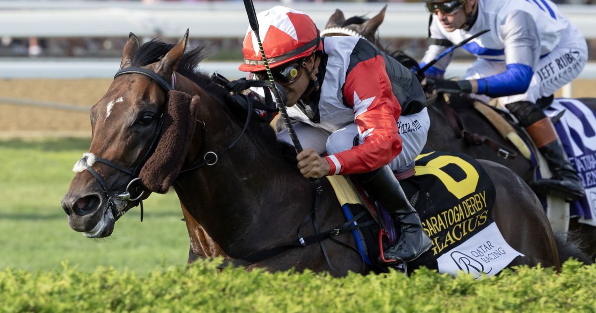 Glacius leads all the way in Saratoga Derby