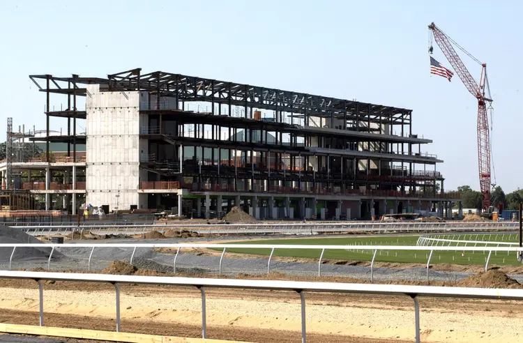Belmont Park construction Sept 28 2025