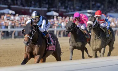 Built notches first graded stakes with relatively easy Alfred G. Vanderbilt triumph