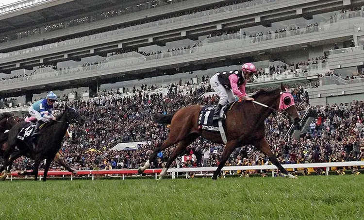 Beauty Generation wins the 2018 Hong Kong Mile at Sha Tin Racecourse