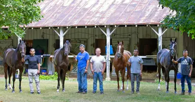 Schettino, Rosenthal have four Berning Rose offspring at Saratoga