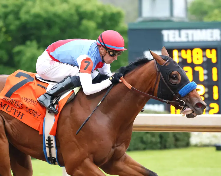 MUTH - The 88th Running of Arkansas Derby G1 - 03-30-24 - R12 - Oaklawn Park - Tight Finish 01 - Holly Smith.jpg