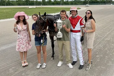 Oak Grove:  Spencer Hanover surges from second-over in Trotting Derby final