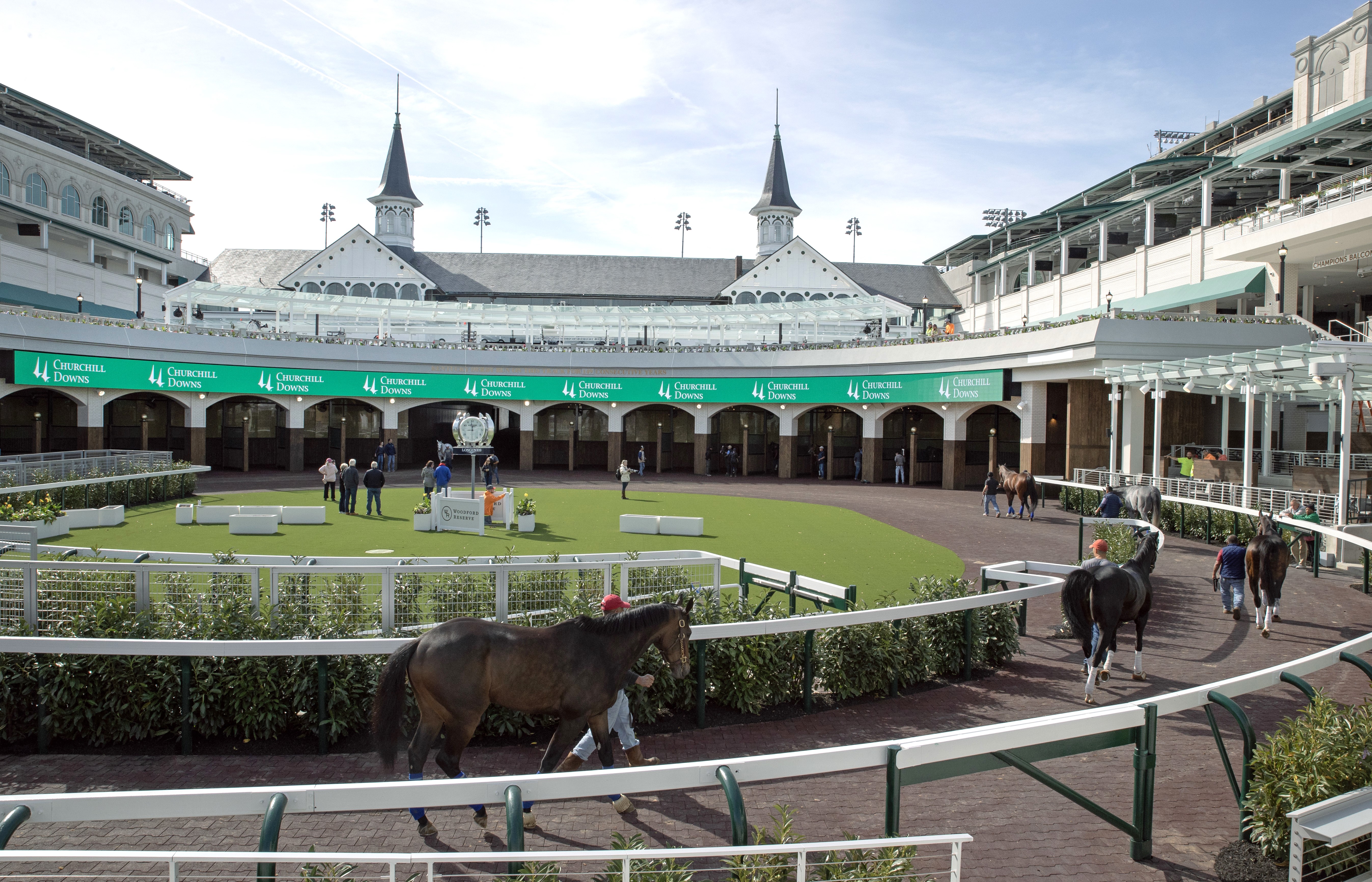 Three-story stadium-style paddock is Churchill's newest shiny toy