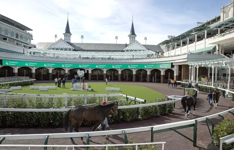 Churchill Downs paddock April 26 2024