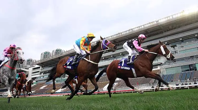 Beauty Generation (right) wins the 2020 Queen's Silver Jubilee Cup at Sha Tin