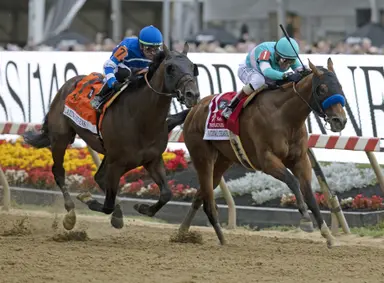 148th Preakness: National Treasure turns back Blazing Sevens; gives Baffert record win