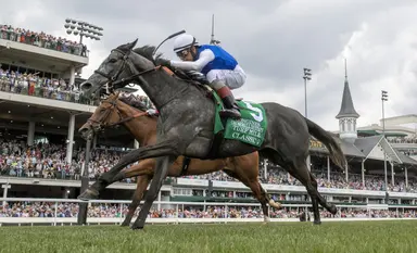 Classic Q surpasses millionaire mark with front-running win in Distaff Turf Mile