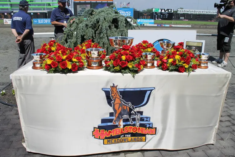 Hambletonian trophy table