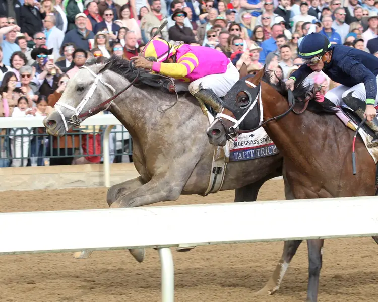 TAPIT TRICE - The Toyota Blue Grass G1 - 99th Running - 04-08-23 - R09 - Keeneland Race Course - Inside Finish 01.jpg