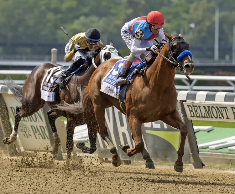 Arabian Lion wins Woody Stephens at BEL June 10 2023