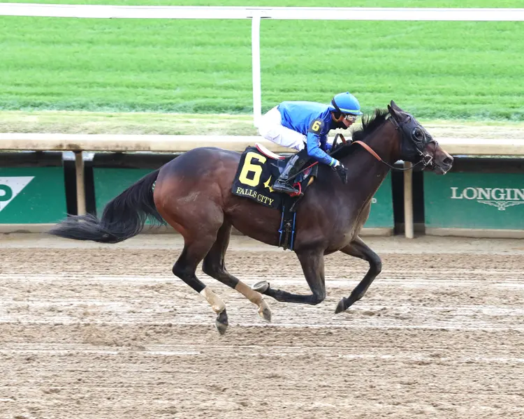LOVED - The Falls City G3 - 109th Running - 11-28-24 - R09 - Churchill Downs - Aerial Finish 01 - Lauren Johnson.jpg