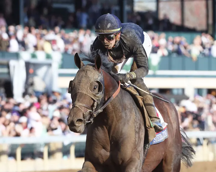 SIERRA LEONE - The Toyota Blue Grass G1 - 100th Running - 04-06-24 - R10 - Keeneland Race Course - Inside Finish 01 - John Gallagher.jpg