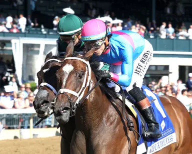 Alpine Princess outduels Eunomia to win Doubledogdare by a neck