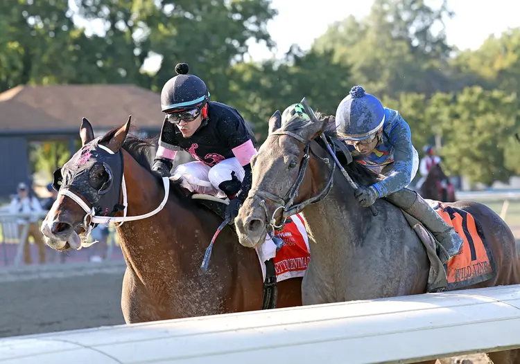 Ninetyprcentmaddie wins Storm Cat at PRX Sept19 2025