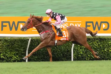 Hong Kong: Beauty Eternal ($25.30) takes early inside lead all the way in Champions Mile