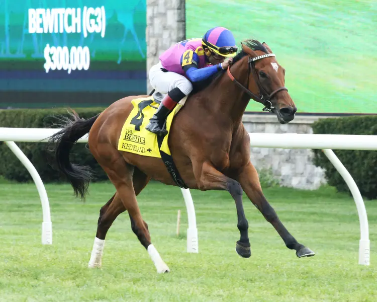 War Like Goddess wins Bewitch Stakes at KEE April 28 2023