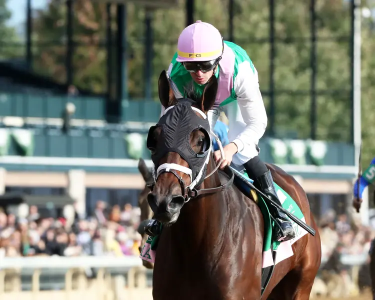 IDIOMATIC - The Juddmonte Spinster G1 - 68th Running - 10-08-23 - R09 - Keeneland Race Course - John Gallagher - Inside Finish 01.jpg