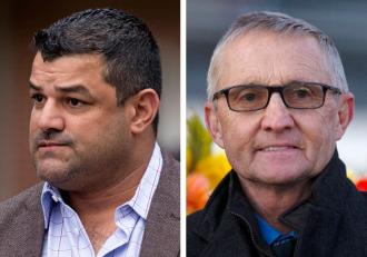 Trainers Jorge Navarro and Jason Servis