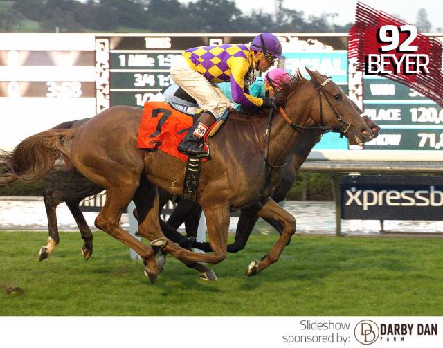 Decked Out wins the American Oaks