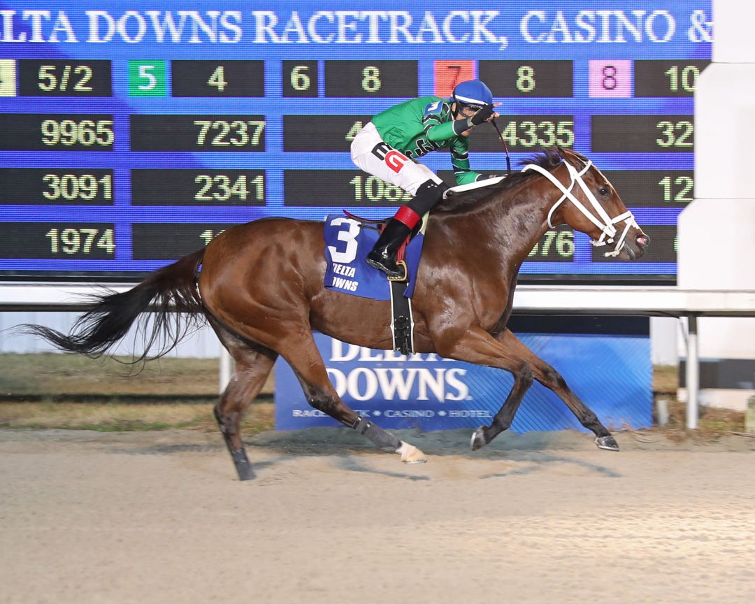 My Destiny, winning the Orleans at Delta Downs in January, drops into a starter allowance.