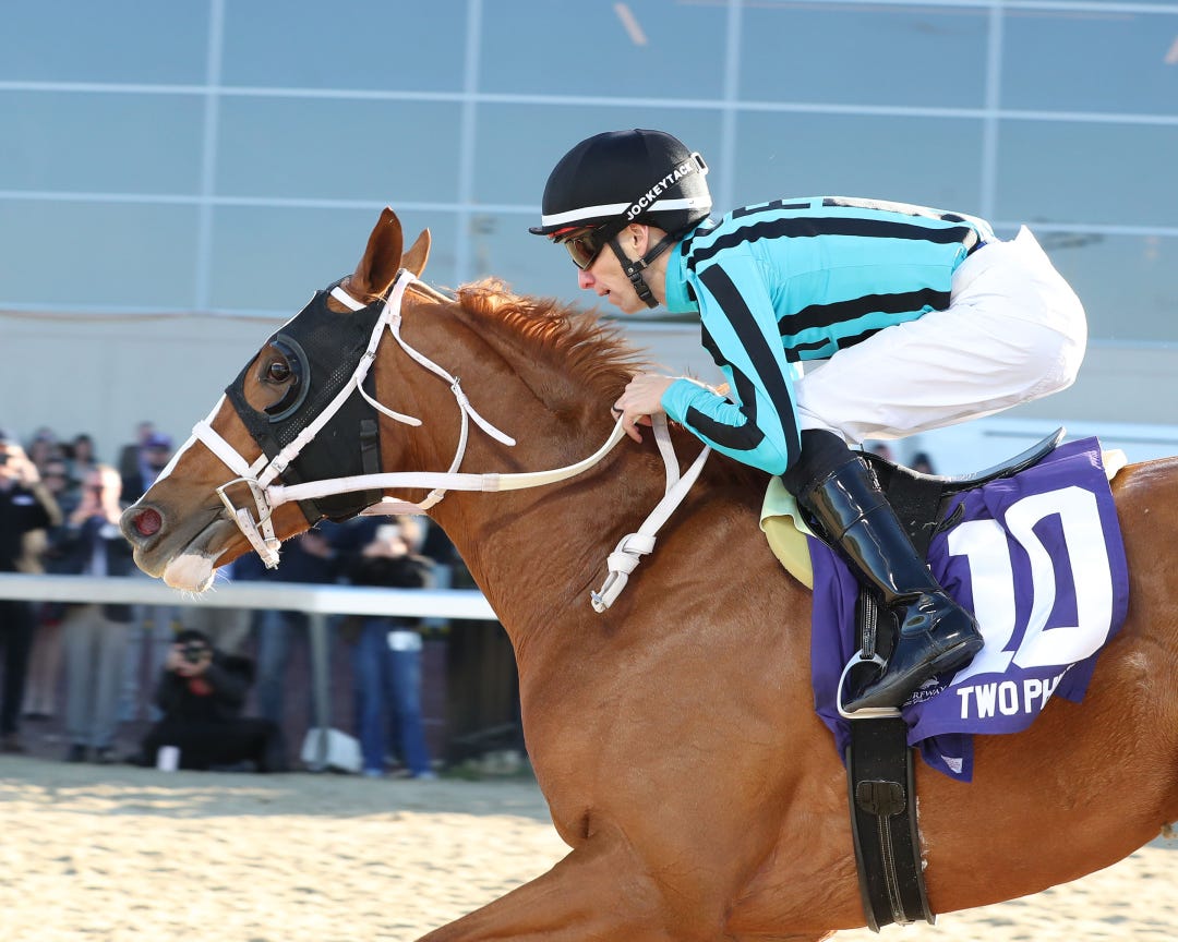 Two Phil's wins the Jeff Ruby on Saturday at Turfway to assure himself a spot in the Kentucky Derby.