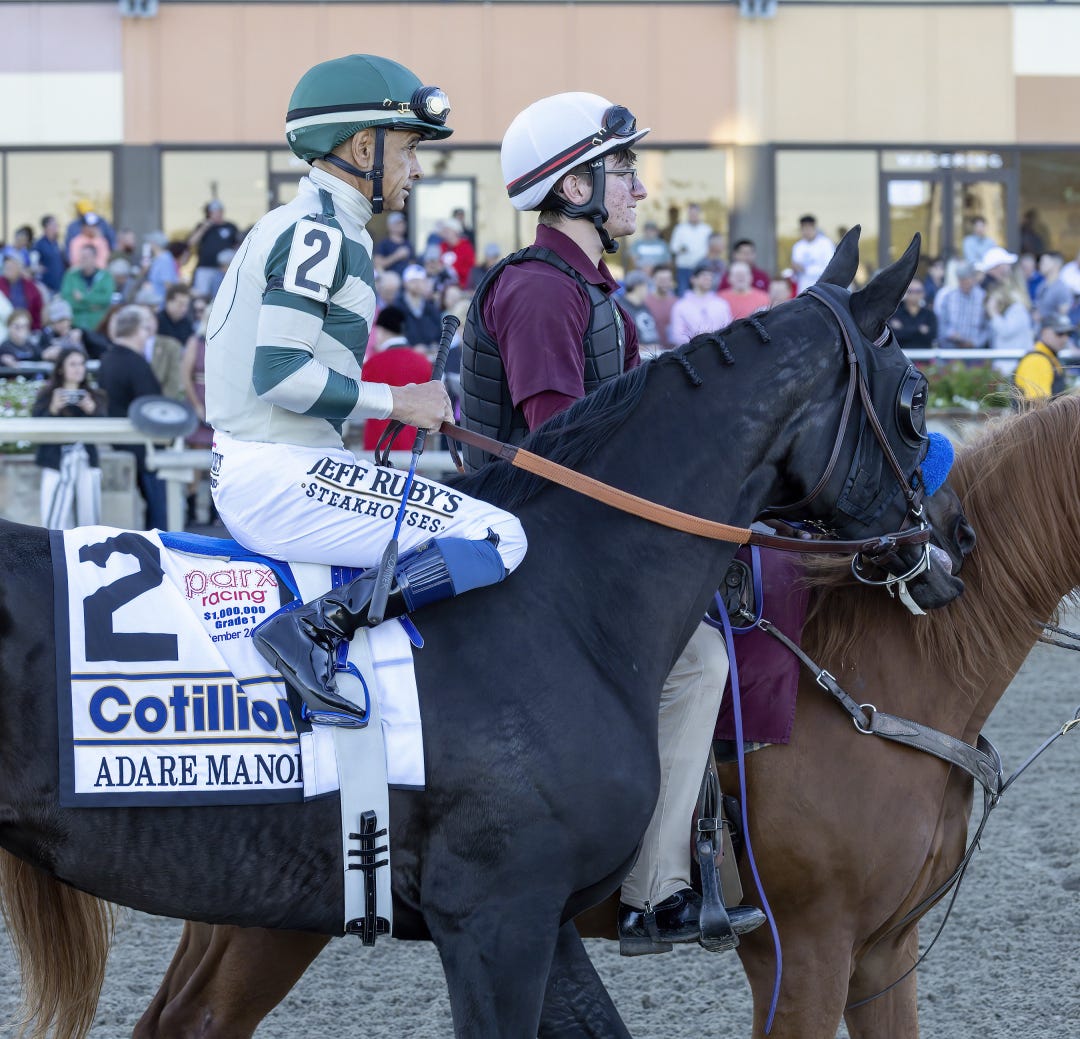 Victory in the Grade 2 Santa Maria on Saturday at Santa Anita would give Adare Manor her first win above the Grade 3 level.