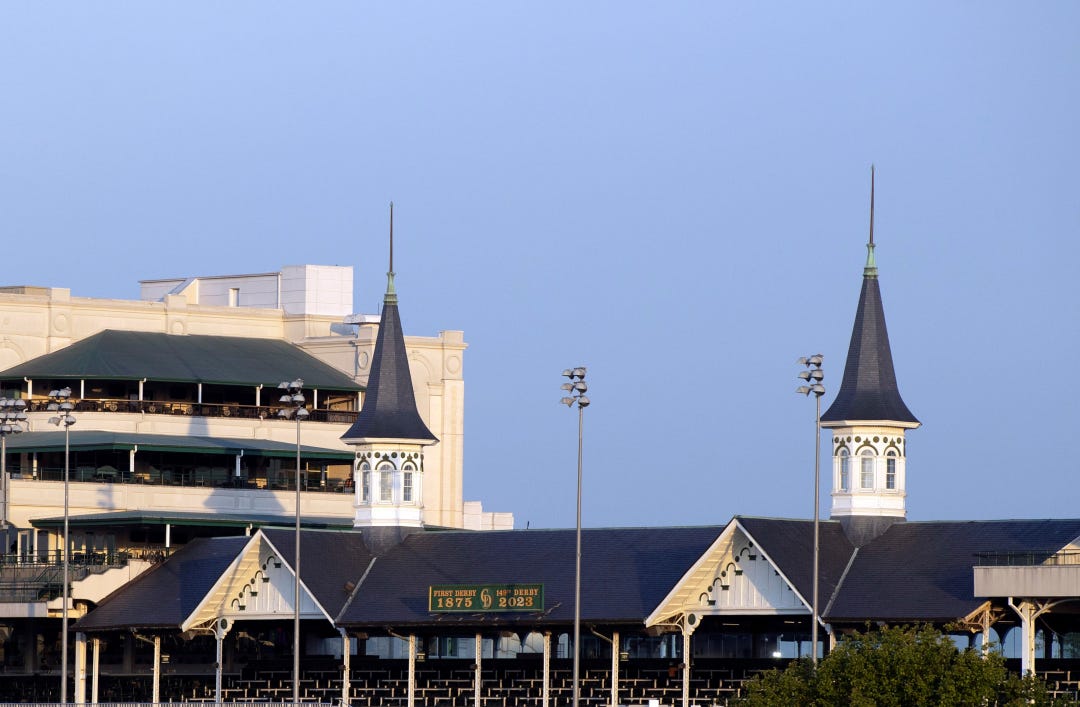 Churchill Downs.Spires April 25 2023