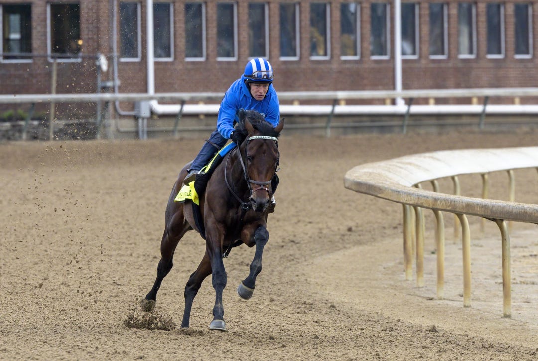 Confidence Game works five furlongs in 59 seconds on Saturday at Churchill. The Kentucky Derby will be his first start in 10 weeks.