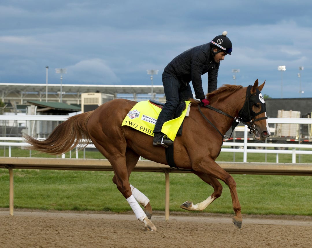 Two Phil's trains at CD May 1 2023