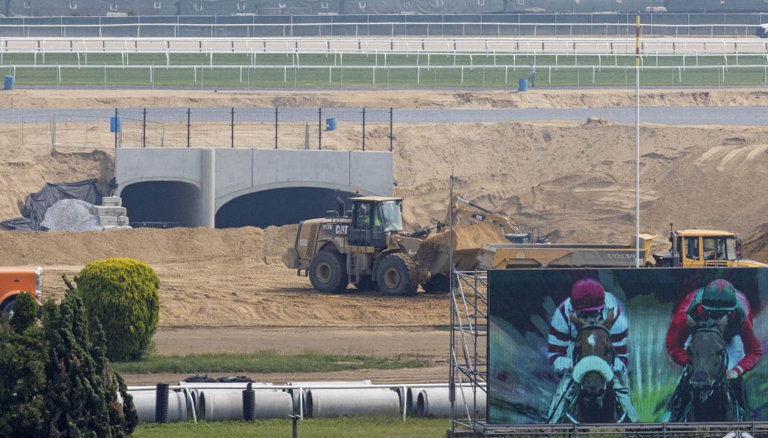 Belmont tunnel construction june 8 2023