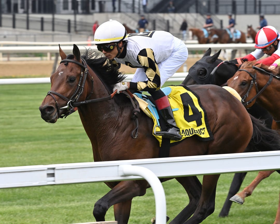 Belouni wins Woodhaven at AQU April 22 2023