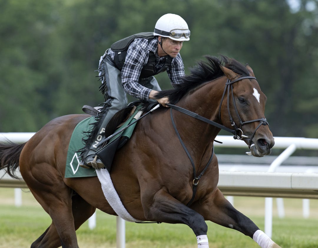 Cody's Wish breezes at BEL June 4 2023