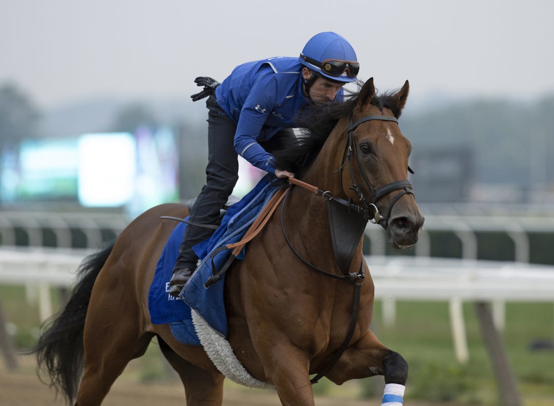 Siskany trains at Belmont June 6 2023