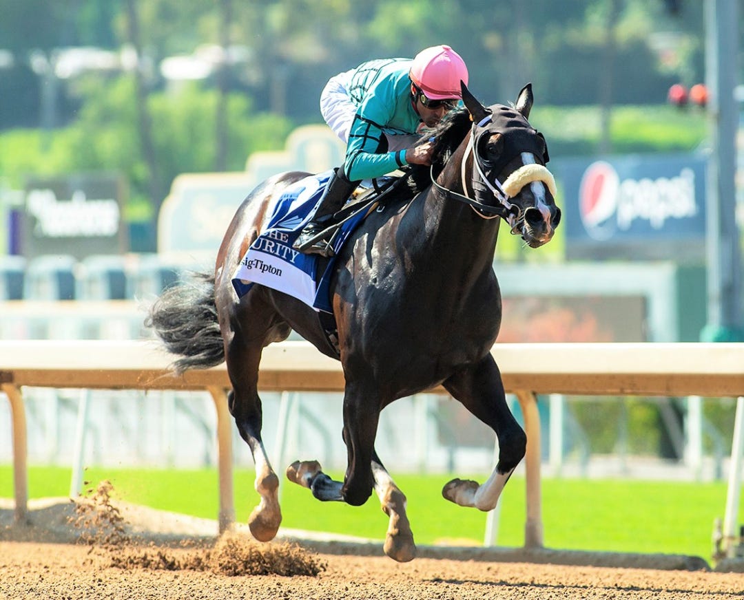 Tranche wins the Fasig-Tipton Futurity at SA June 17 2023