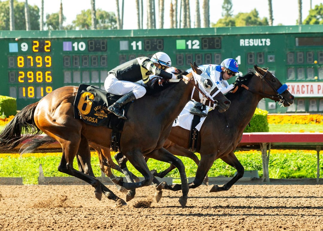Eda beats Chismosa (No. 6) in Great Lady M. at Los Al July 4 2023