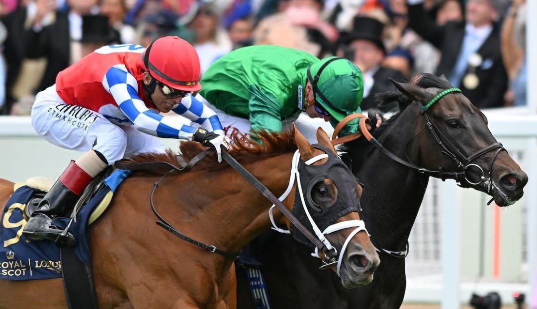 Crimson Advocate (No. 9) wins Queen Mary at Ascot June 21 2023