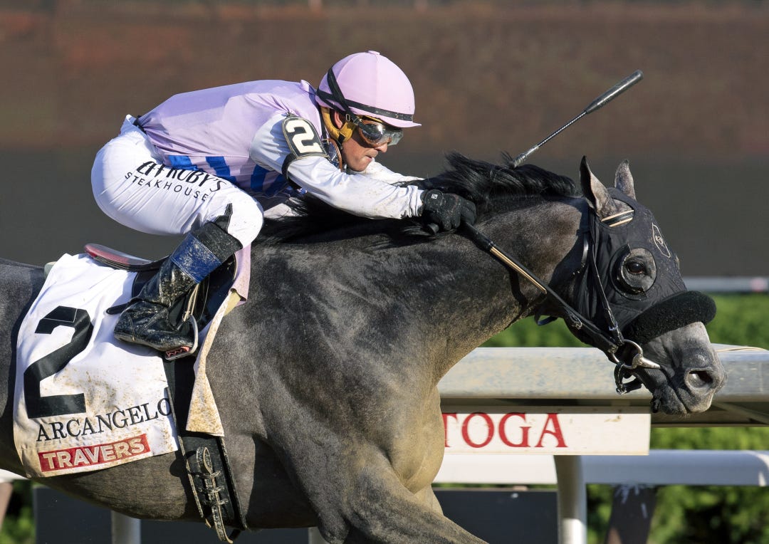 Arcangelo wins Travers at SAR Aug 26 2023